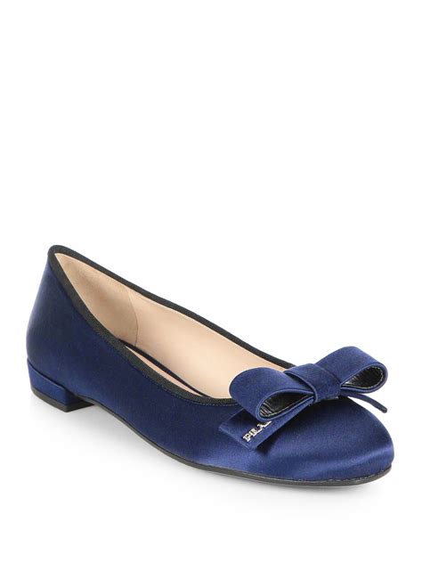 prada satin ballet flats|Prada elastic strap ballet flats.